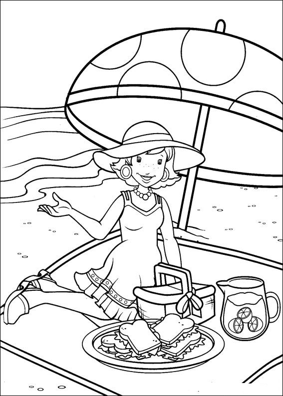 Plansa de colorat cu Holly Hobbie 40 35